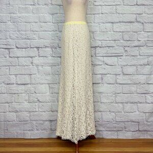 Tadashi Shoji Ivory Lace Maxi Skirt